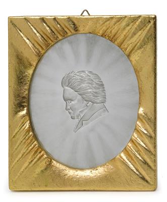 Glas-Bild "Beethoven", - Starožitnosti