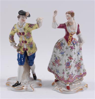 Tanzende Dame und Herr, - Antiques