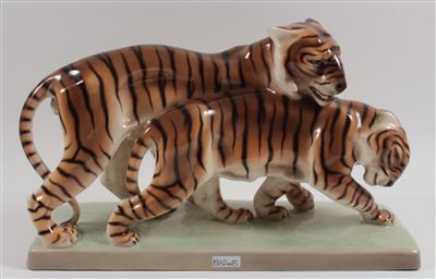 2 Tiger, - Antiques