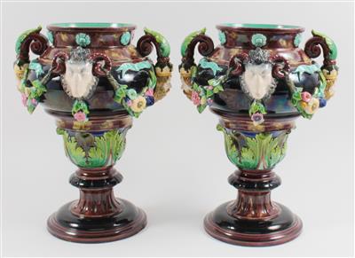 1 Paar Historismus-Vasen, - Antiquariato