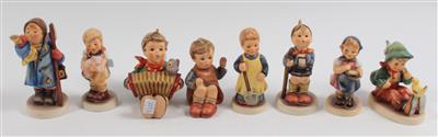 8 verschiedene Hummelfiguren, - Antiques