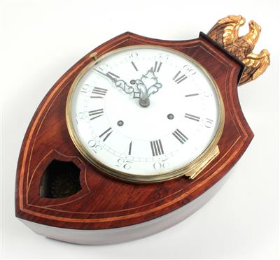 Josephinische Carteluhr mit Adleraufsatz - Antiquitäten - Schwerpunkt Uhren