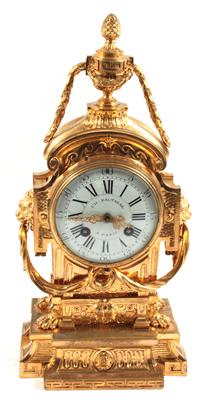 Neoklassizismus Bronze Kaminuhr - Antiquitäten - Schwerpunkt Uhren