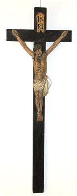 Volkstümliches Kruzifix, - Antiquariato