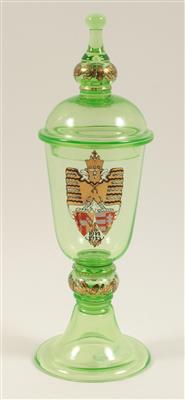 Kriegs-Deckelpokal, - Antiques