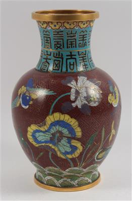 Cloisonné-Vase, - Starožitnosti