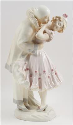 Rudolf Podany,"Pierrot und Pierrette", - Antiquariato