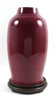 Vase mit Flambé-Glasur, - Antiquariato