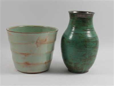 Vase, Übertopf, - Antiquitäten