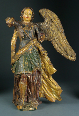 Barocker Heiliger Michael, - Antiques