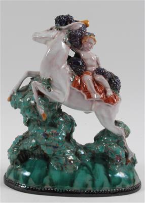 Ida Schwetz-Lehmann, Putto auf springendem Traubenbock, - Antiques