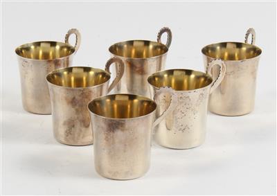 6 schwedische Schnapsbecher, - Antiques