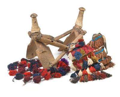 Beduinen, Jordanien, Wadi Rum(oder Wadi Ram): Ein alter Kamel-Sattel, von Beduinen im Wadi Rum direkt erworben. - Antiques