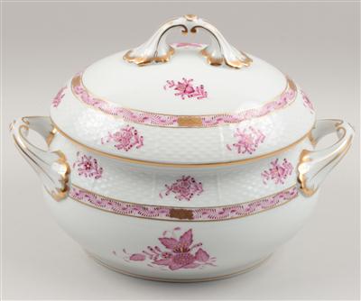 Ovale Deckelterrine, - Antiques