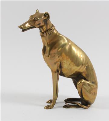 Sitzender Windhund, - Antiquariato