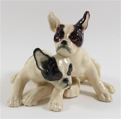 Zwei Bully-Welpen, - Antiquariato