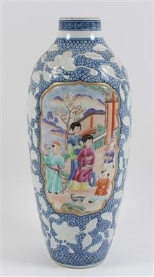 Famille rose Vase, - Antiques