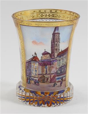 "Michaelerkirche in Wien" Ranftbecher, - Antiquariato