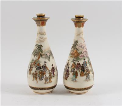 1 Paar Satsuma-Vasen, - Antiquitäten