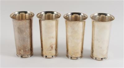 4 Becher, - Antiques