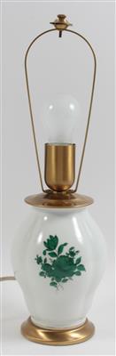Lampenfuß mit 1 Glühbirne und Metallmontierung, - Antiquariato