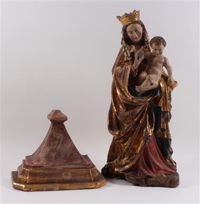 Madonna mit Kind, - Antiques