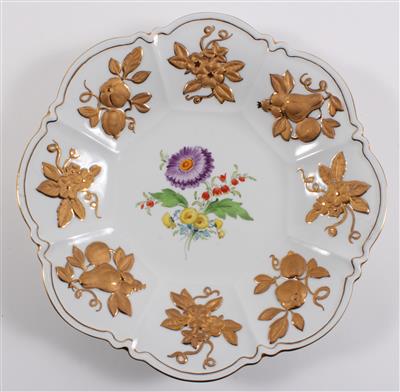 Prunkteller, Staatliche Porzellanmanufaktur Meissen, - Antiques