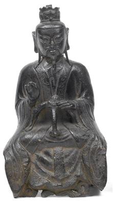 China: Bronze-Figur eines 'Lohan' (oder 'Arhat), - Antiques