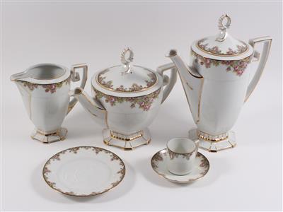 Kaffee-, Mocca-, und Teeserviceteile, - Antiquitäten