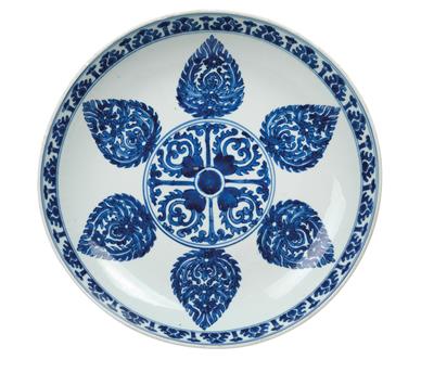 Blau-weißer Teller für den islamischen Markt - Antiquitäten