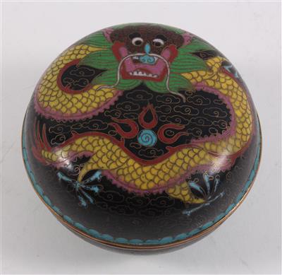 Cloisonné Deckeldose - Antiques