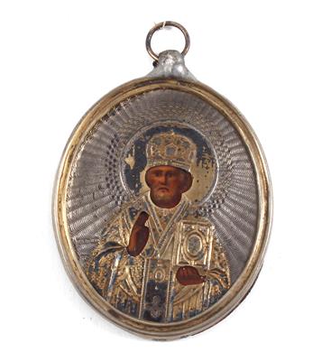 Moskauer Heiligenanhänger, - Antiquitäten