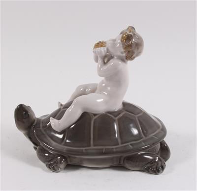 Ferdinand Liebermann(1883- 1941) Junger Pan auf Schildkröte, - Antiques