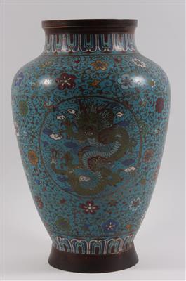 Cloisonné-Vase, - Antiques