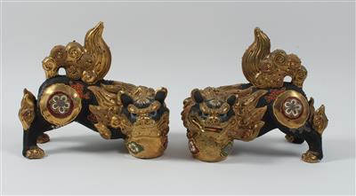 1 Paar Satuma Fo Löwen - Antiquitäten