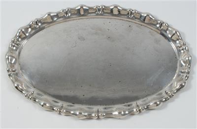 Budapester Silber Tablett, - Antiques