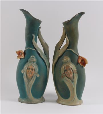 Vasenpaar, - Antiques