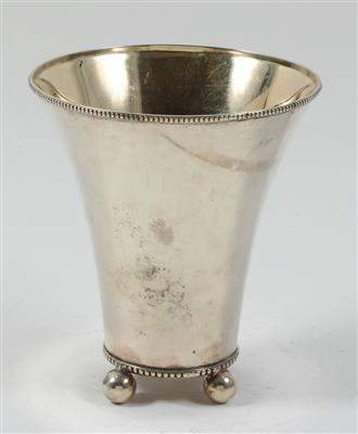 Schwedischer Silber Becher mit Innenvergoldung, - Antiquitäten