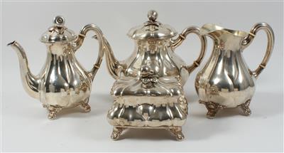Wiener Tee- und Kaffeegarnitur, - Antiquitäten