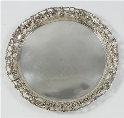 Silber Tablett, - Antiquitäten