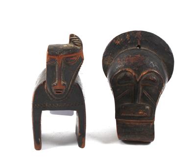 Konvolut (2 Stücke): Afrika: Elfenbeinküste. Stamm: Baule. Ein - Antiquitäten