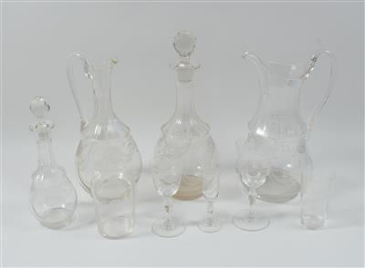 Gläsergarnitur, - Antiquitäten