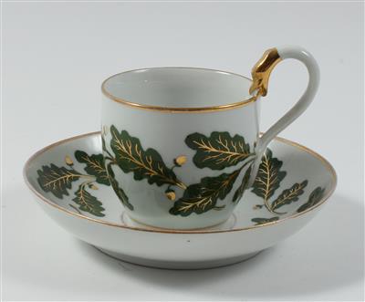 Tasse mit Untertasse, - Antiquariato