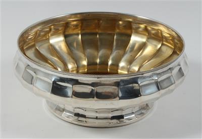 Wiener Silber Schale mit Innenvergoldung von V. C. Dub, - Antiquitäten