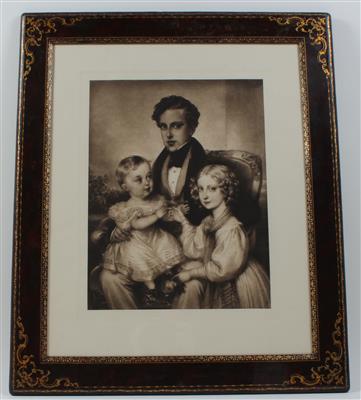 Franz Herzog von Reichstadt mit Erzherzog Franz (Kaiser Franz Joseph I.) und Prinzessin Marie Caroline von Salerno, - Summer-auction
