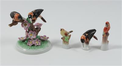 Vogelpaar, 2 Vögel, 1 Papagei - Summer-auction