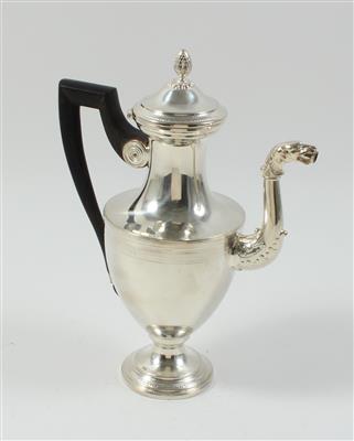 Französische Silber Kaffeekanne, - Summer-auction