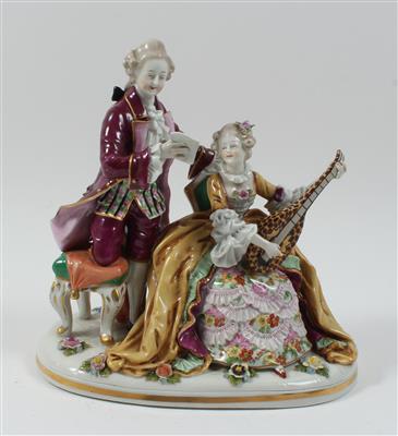 Musizierendes Paar, - Sommerauktion - Antiquitäten