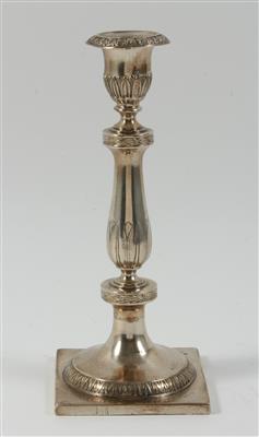 Silber Kerzenleuchter, - Sommerauktion - Antiquitäten