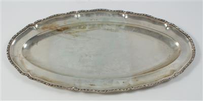 Budapester Silber Fischplatte, - Summer-auction